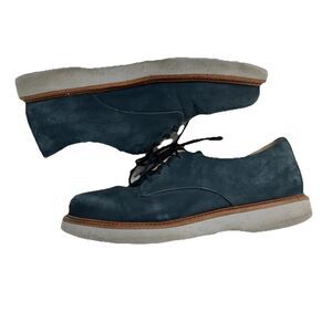 Samuel Hubbard Shoes Womens 9 Oxford Blue Leather Casual Lace Up W1100-016